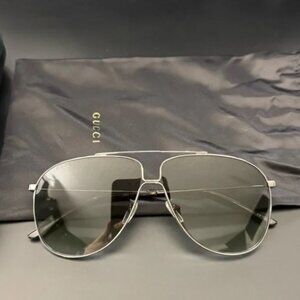 Gucci Gray Aviator Sunglasses